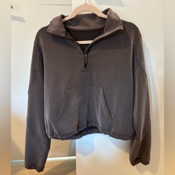 lululemon athletica Tops - Lululemon Brushed Softstreme Half-Zip Sweatshirt